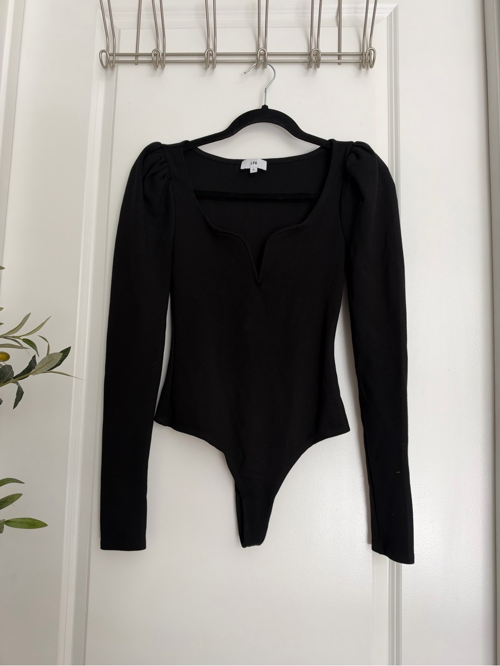 Sweetheart Bodysuit in Black LPA small